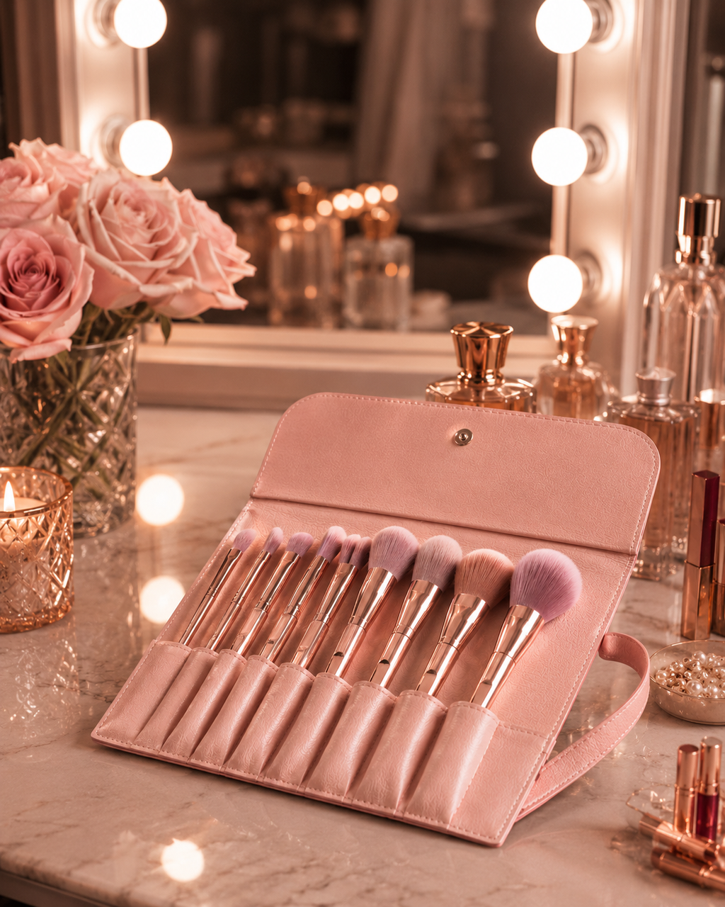 Set De 10 Brochas De Maquillaje X 10